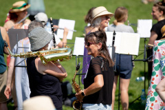 Frauen*BrassMob im Volkspark Schöneberg © Jana Legler